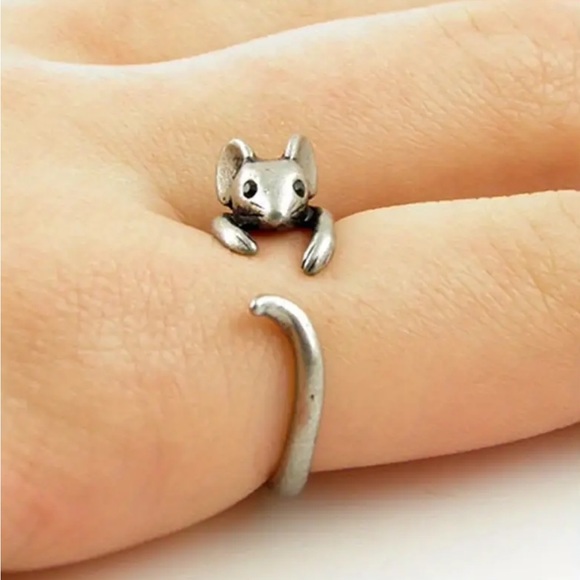Fashion Jewelry Jewelry - 🔥 Clearance 🔥 Silver Plated Mouse Adjustable Ring